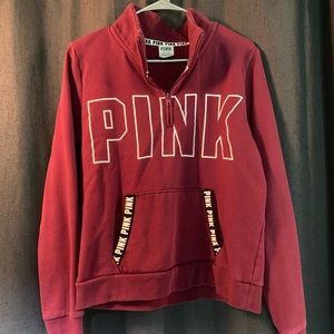 PINK 1/4 Zip Sweatshirt